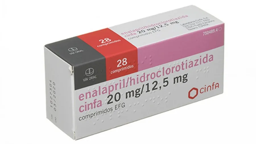 Enalapril/hydrochlorothiazide Combix 20/12.5 mg tablets EFG tablets