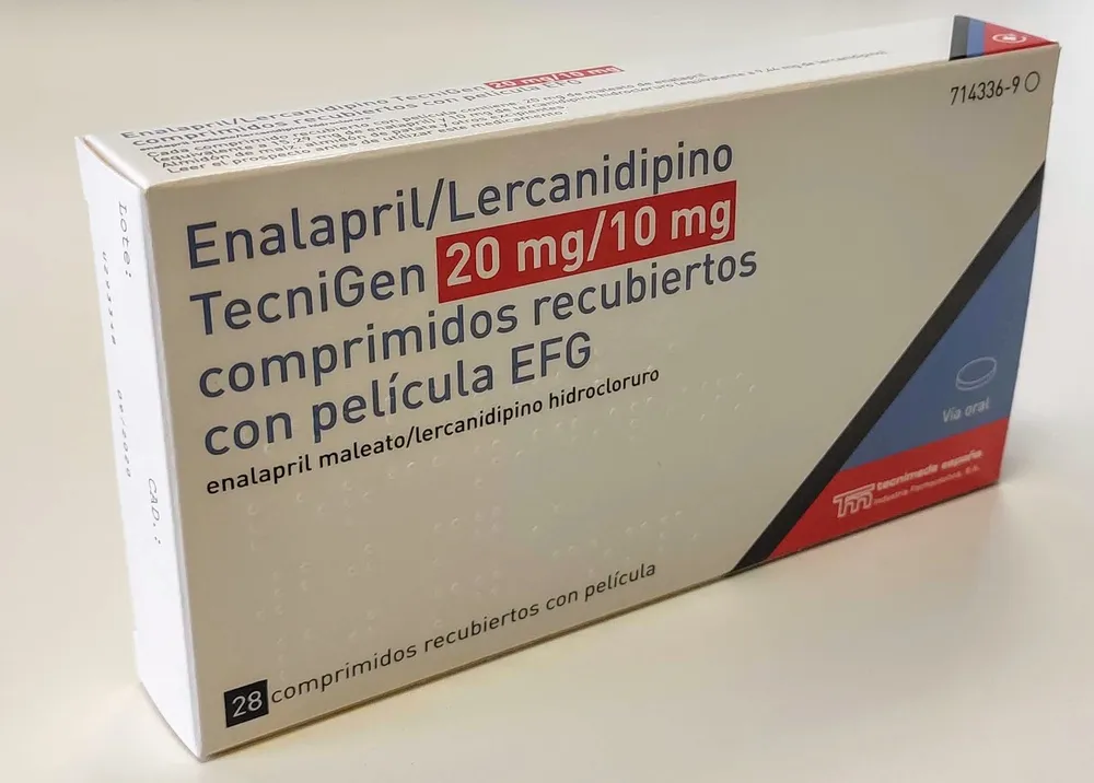 Enalapril/lercanidipine Krka 20 mg/10 mg film-coated tablets EFG tablets, film-coated