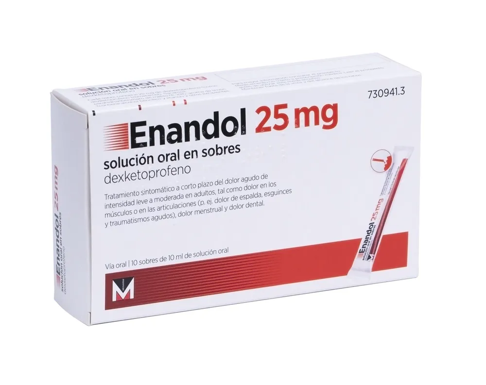 Enandol 25 mg oral solution in sachets solution, oral