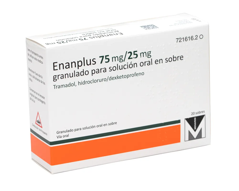 Enanplus 75 mg/25 mg granules for oral solution in sachet powder for oral solution