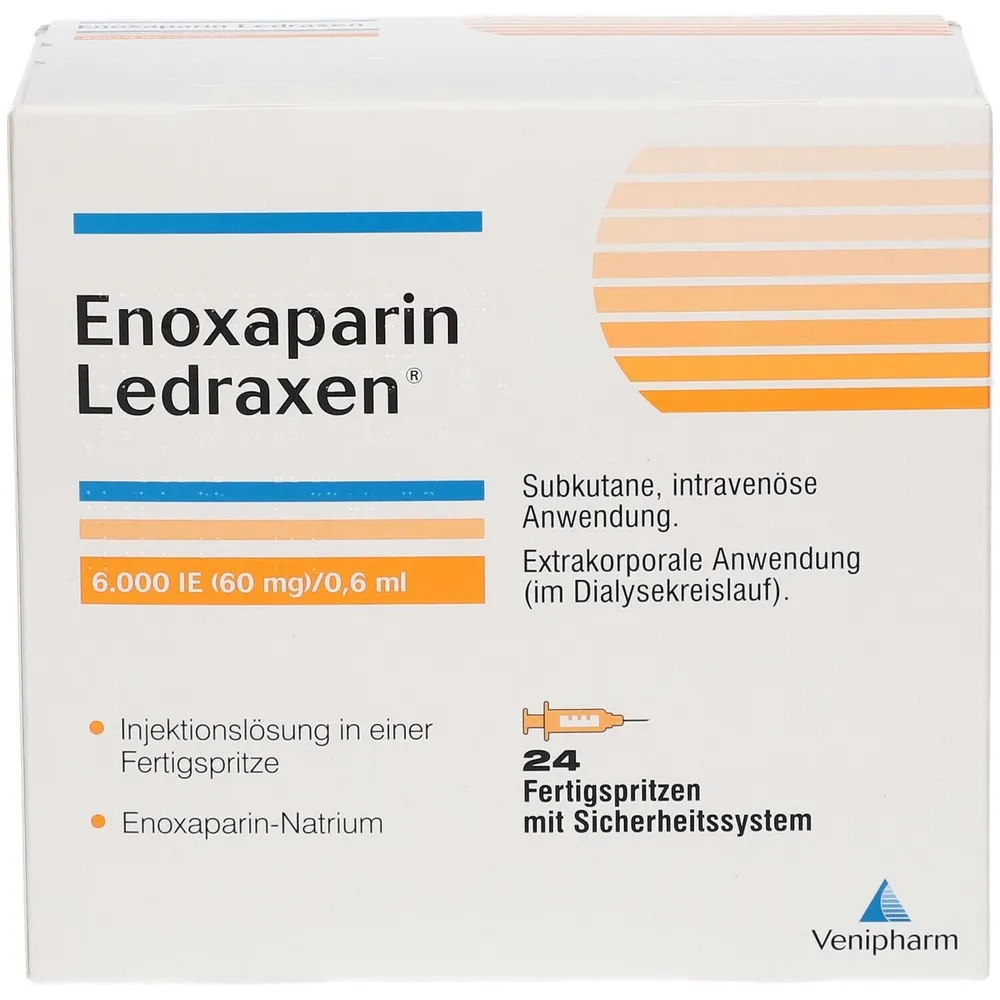 Enoxaparin Ledraxen 6,000 IU (60 mg)/0.6 ml solution for injection in pre-filled syringe solution for injection in a pre-filled syringe