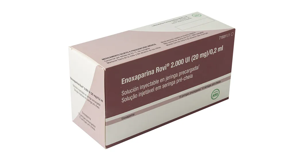 Enoxaparin Rovi 2,000 IU (20 mg)/0.2 ml solution for injection in pre-filled syringe solution for injection in a pre-filled syringe