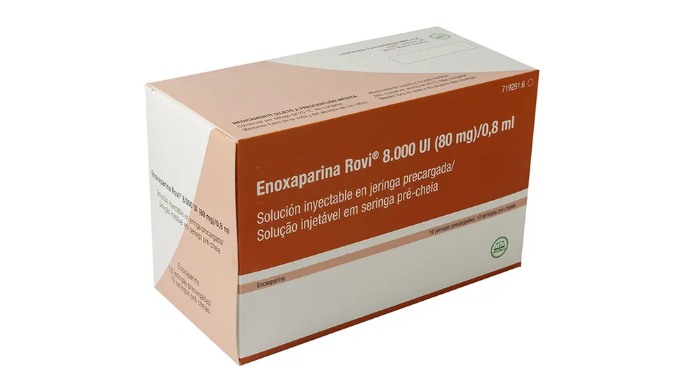 ENOXAPARINA ROVI 8.000 UI (80 MG)/0,8 ML SOLUCION INYECTABLE EN JERINGA PRECARGADA SOLUCIÓN INYECTABLE EN JERINGA PRECARGADA