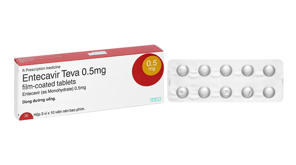 Entecavir Teva 0.5 mg film-coated tablets EFG tablets, film-coated