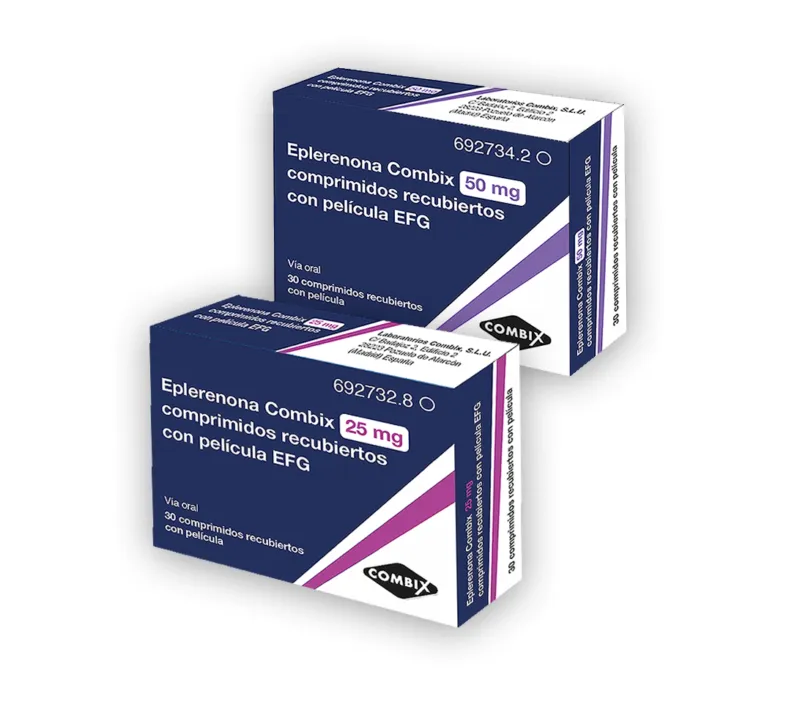 EPLERENONA COMBIX 25 MG COMPRIMIDOS RECUBIERTOS CON PELICULA EFG COMPRIMIDO RECUBIERTO CON PELÍCULA