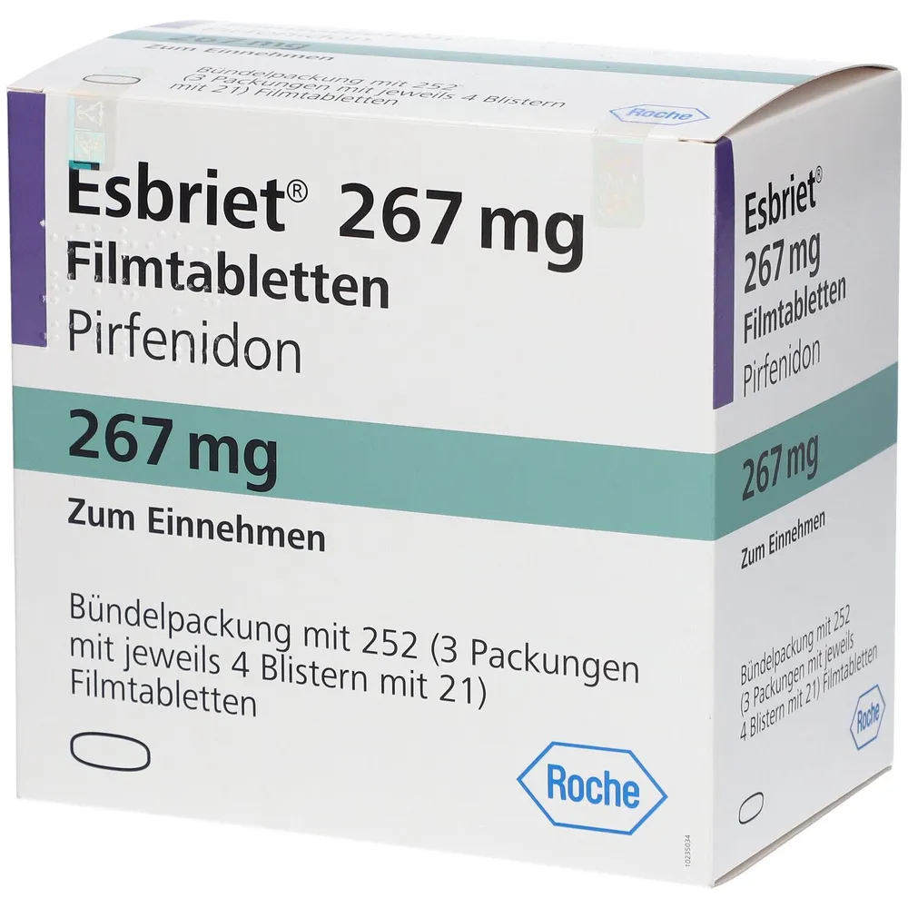 EsBriet 267 mg compresse rivestite con film compresse, rivestite con film