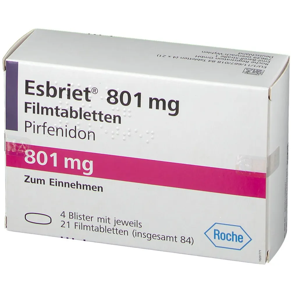 EsBriet 801 mg compresse rivestite con film compresse, rivestite con film