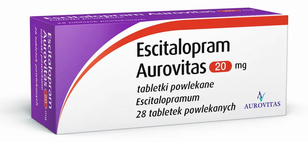 Escitalopram Aurovitas 20 mg film-coated tablets EFG tablets, film-coated
