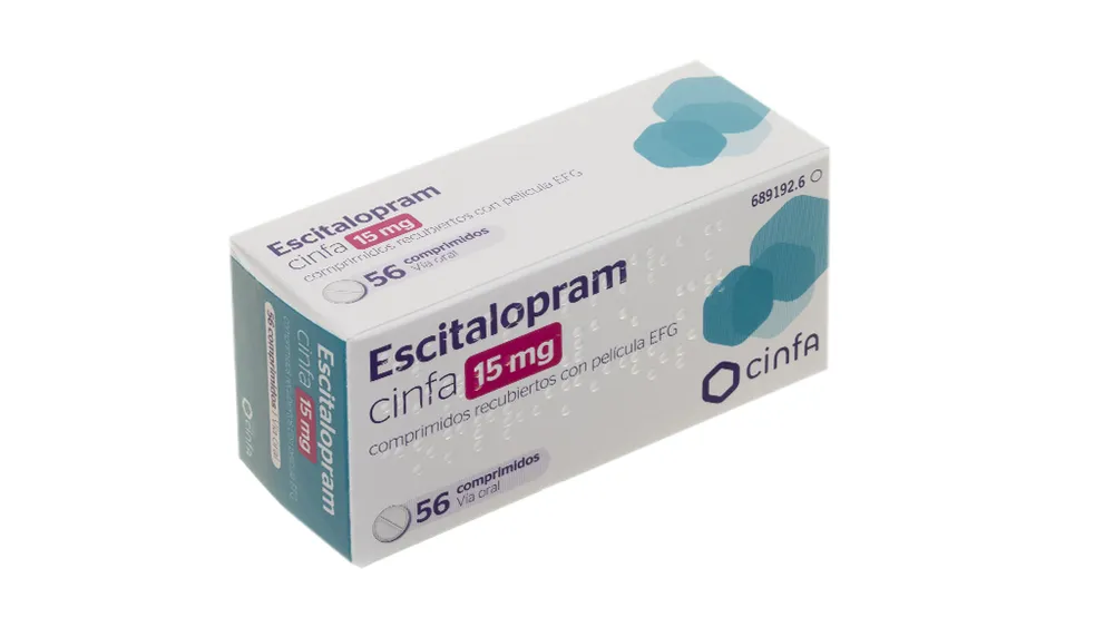 Escitalopram CINFA 15 mg film-coated tablets EFG tablets, film-coated