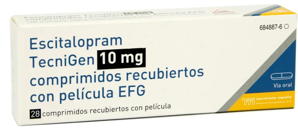 Escitalopram Tecnigen 10 mg film-coated tablets EFG tablets, film-coated