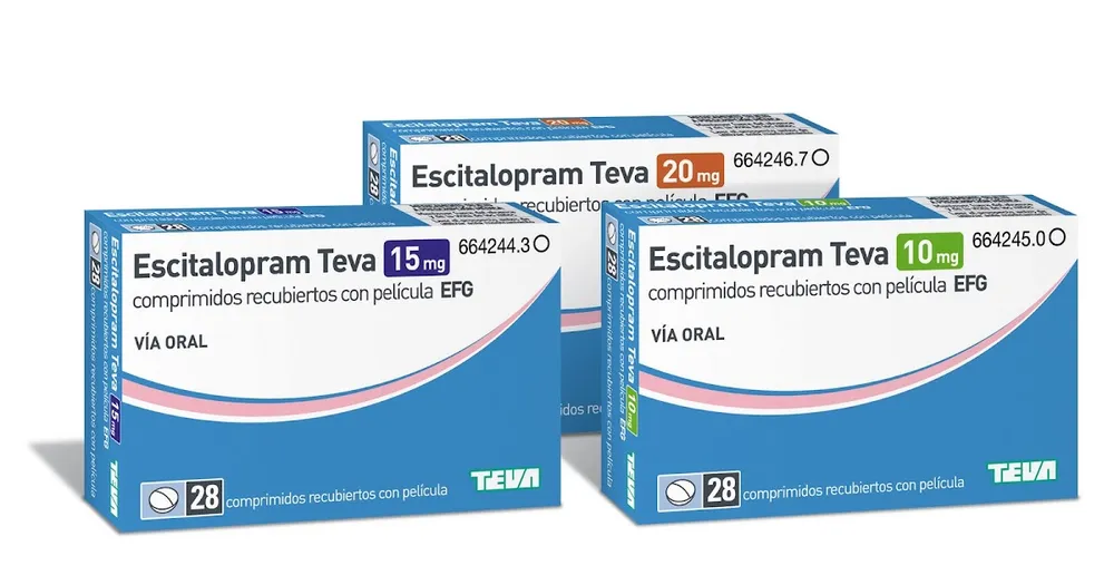 ESCITALOPRAM TEVA 15 mg COMPRIMIDOS RECUBIERTOS CON PELICULA EFG COMPRIMIDO RECUBIERTO CON PELÍCULA