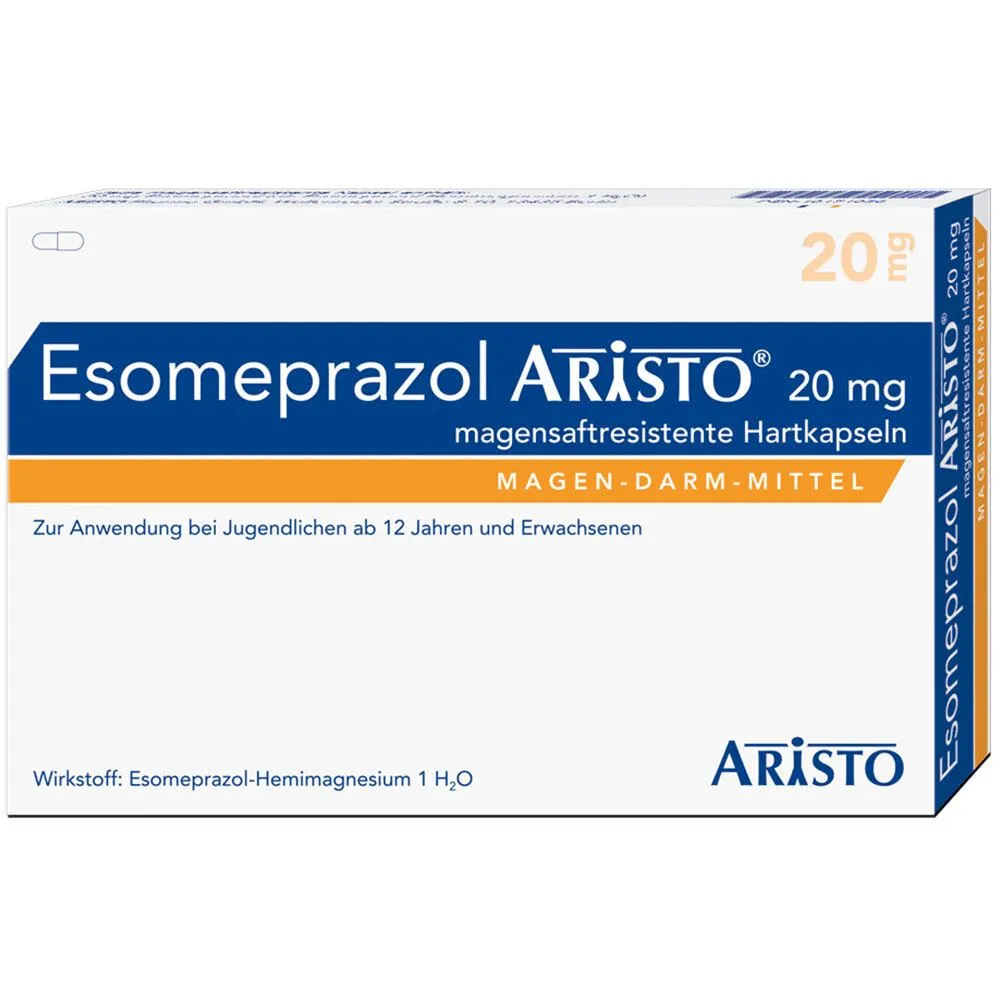 Esomeprazole Aristo 20 mg gastro-resistant hard capsules EFG capsules, gastro-resistant
