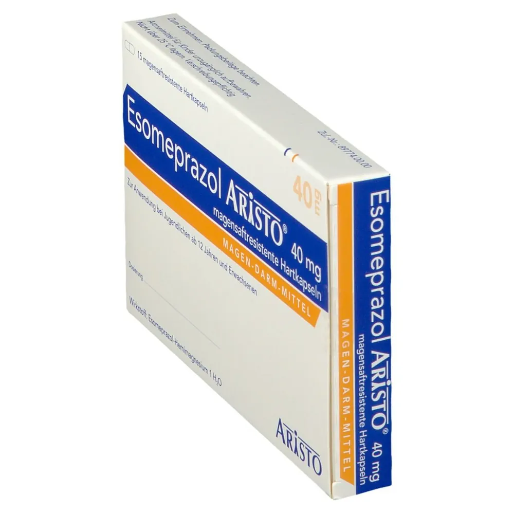 Esomeprazole Aristo 40 mg gastro-resistant hard capsules EFG capsules, gastro-resistant