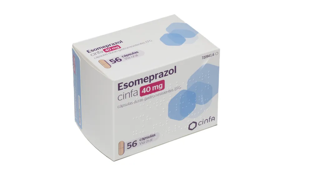 Esomeprazole CINFA 40 mg gastro-resistant hard capsules EFG capsules, hard, enteric-coated