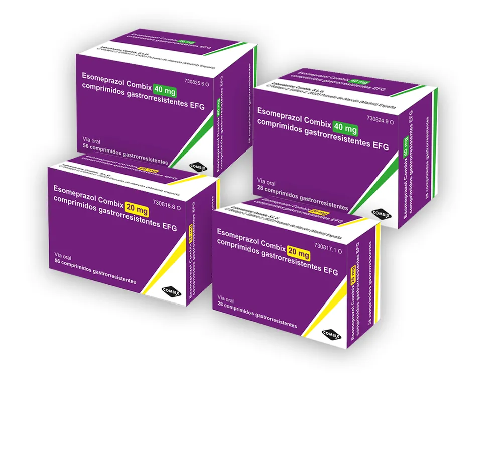 Esomeprazolo Combix 40 mg compresse gastroresistenti EFG compresse, rivestite con film