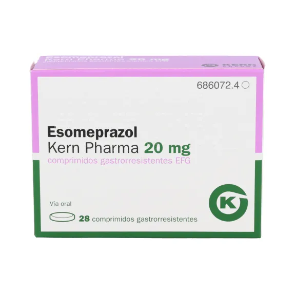 Esomeprazolo Kern Pharma 20 mg compresse gastroresistenti EFG compresse, rivestite con film