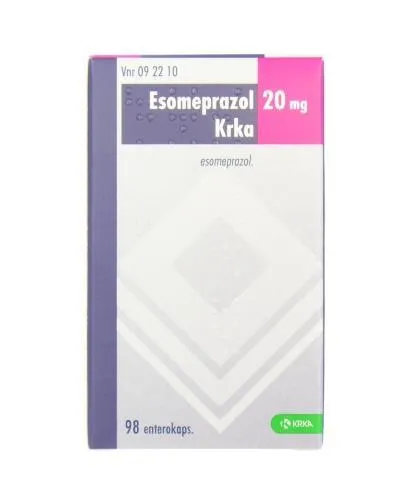 Esomeprazole Krka 20 mg gastro-resistant hard capsules EFG capsules, hard, enteric-coated