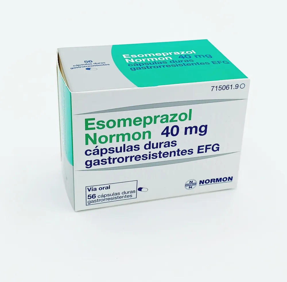 Esomeprazole Normon 40 mg gastro-resistant hard capsules EFG capsules, hard, enteric-coated