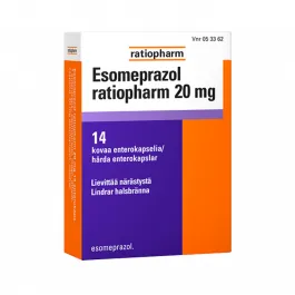 Esomeprazolo ratiopharm 20 mg compresse gastroresistenti EFG compresse, rivestite con film
