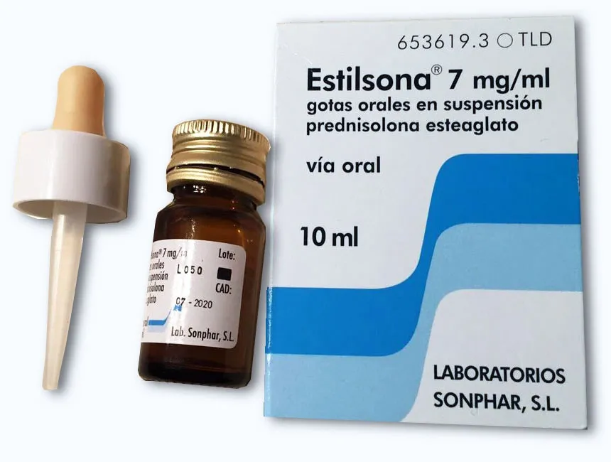 Estilsona 7 mg/ml oral suspension drops suspension, oral