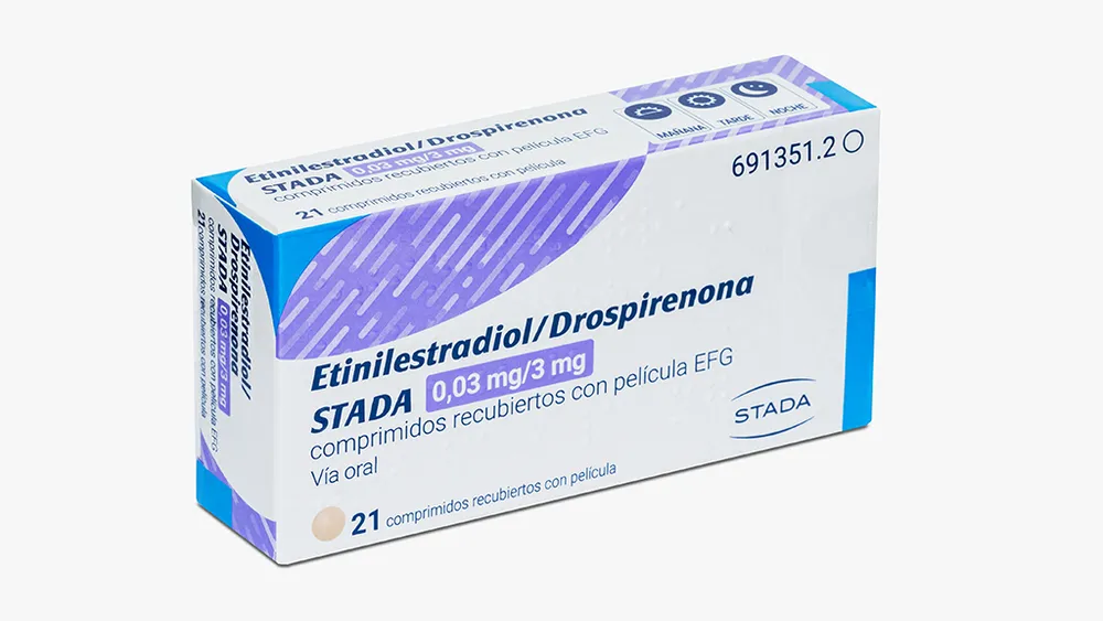 Ethinylestradiol/drospirenone Stada 0.03 mg/3 mg film-coated tablets EFG tablets, film-coated