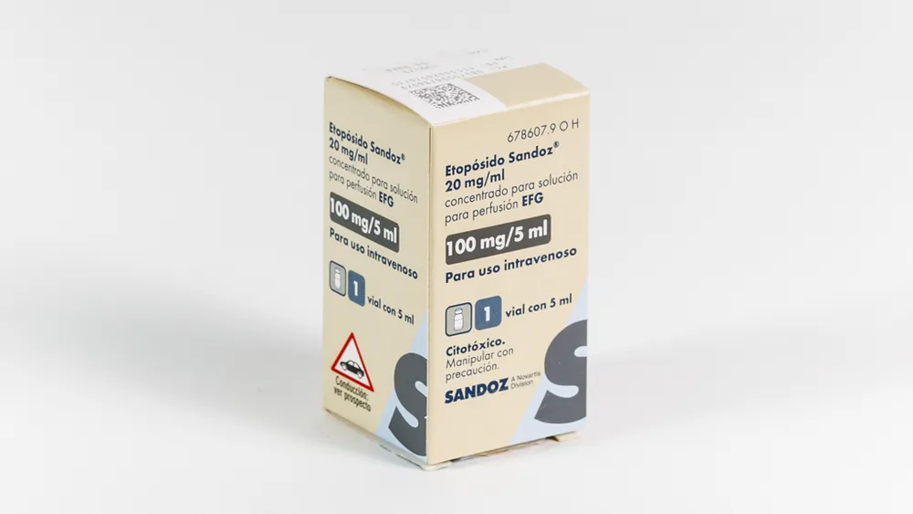 ETOPÓSIDO SANDOZ 20 MG/ML CONCENTRADO PARA SOLUCIÓN PARA PERFUSIÓN EFG CONCENTRADO PARA SOLUCIÓN PARA PERFUSIÓN