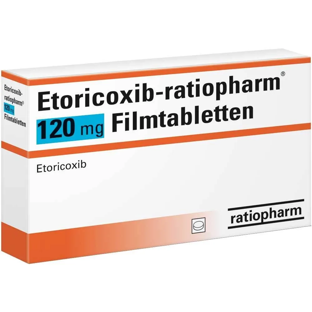 Etoricoxib Teva-Ratiopharm 120 mg film-coated tablets EFG tablets, film-coated