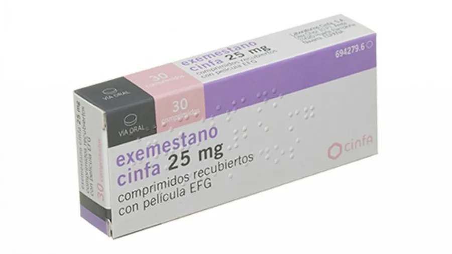 Exemestane Aurovitas Spain 25 mg film-coated tablets EFG tablets, film-coated
