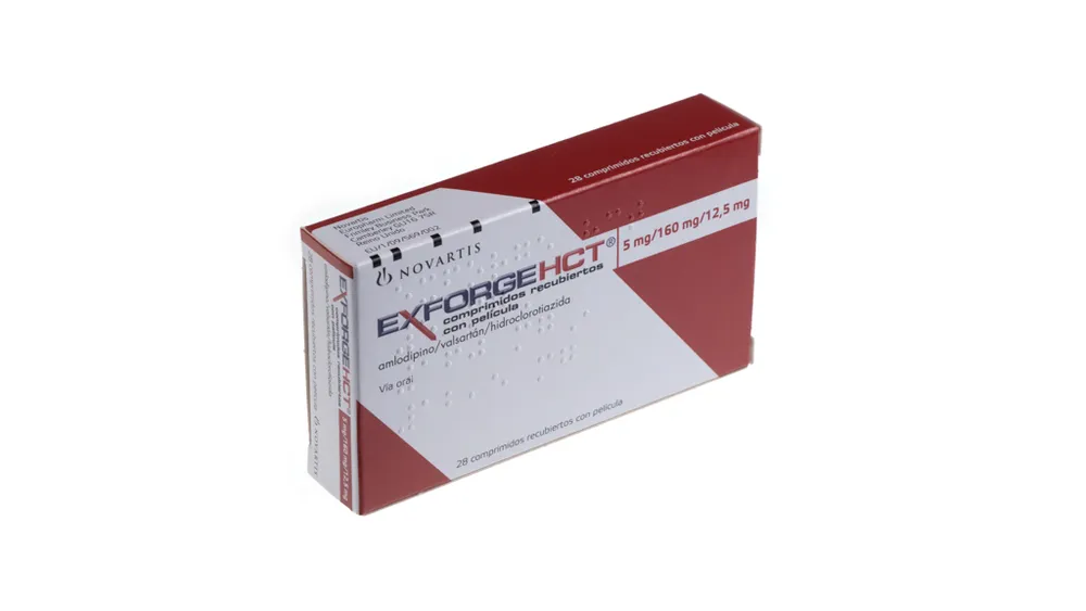 Exforge Hct 5 mg/160 mg/12,5 mg compresse rivestite con film compresse, rivestite con film