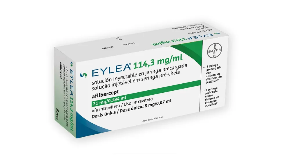 Eylea 114.3 mg/ml solution for injection in pre-filled syringe solution for injection in a pre-filled syringe
