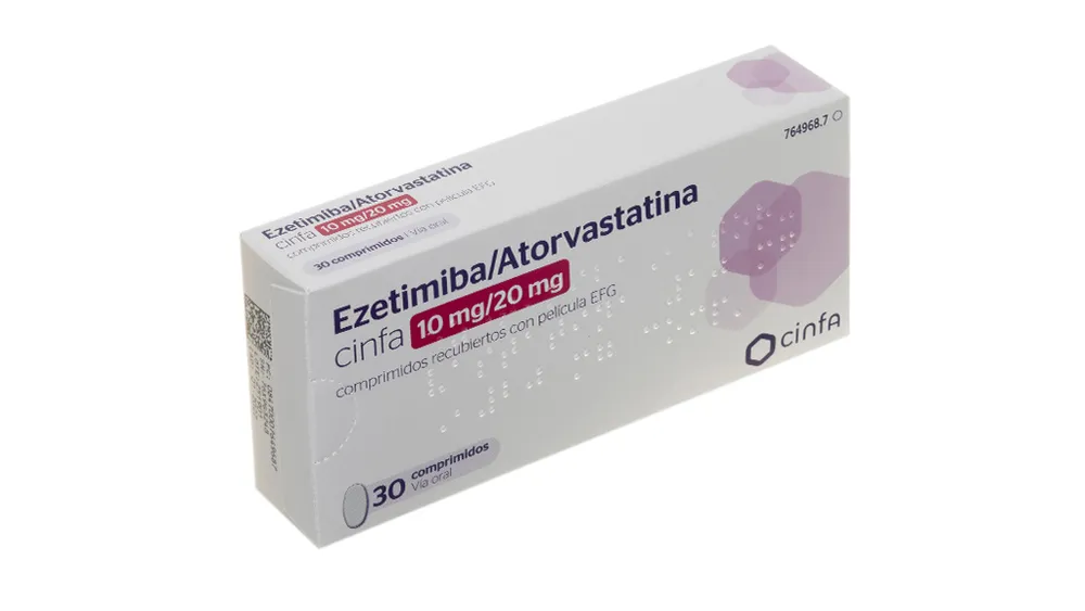 Ezetimibe/atorvastatin Cinfa 10 mg/20 mg film-coated tablets EFG tablets, film-coated