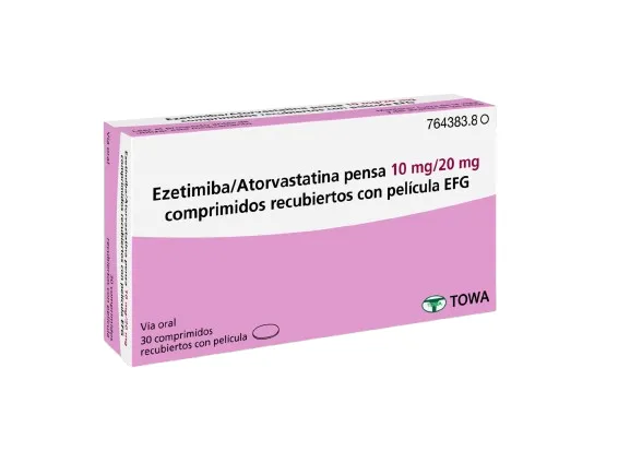 Ezetimibe/atorvastatin Pensa 10 mg/20 mg film-coated tablets EFG tablets, film-coated
