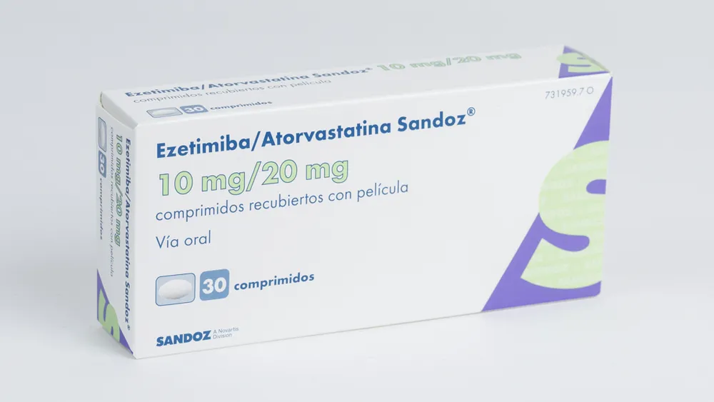 Ezetimiba/atorvastatina Sandoz Farmacéutica 10 mg/20 mg compresse rivestite con film EFG compresse, rivestite con film