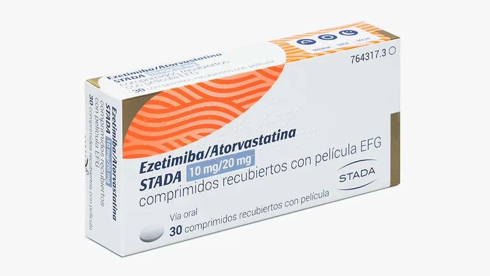 Ezetimibe/atorvastatin Stada 10 mg/20 mg film-coated tablets EFG tablets, film-coated