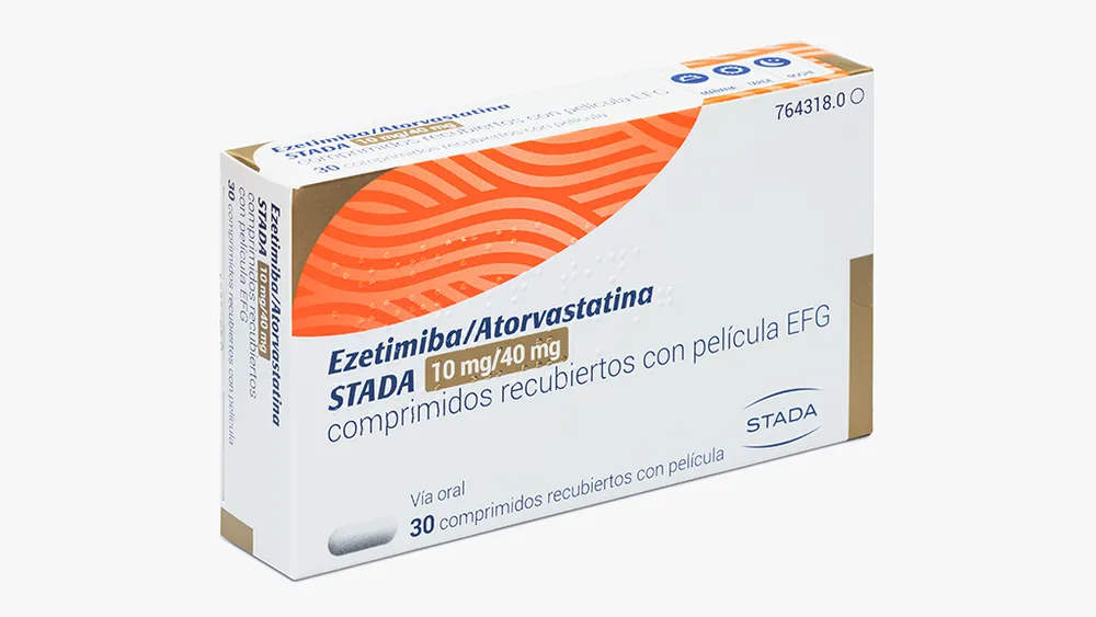 Ezetimiba/atorvastatina Stada 10 mg/40 mg compresse rivestite con film EFG compresse, rivestite con film