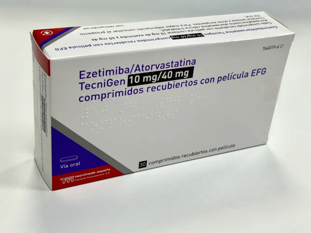 Ezetimiba/atorvastatina Tecnigen 10 mg/40 mg compresse rivestite con film EFG compresse, rivestite con film