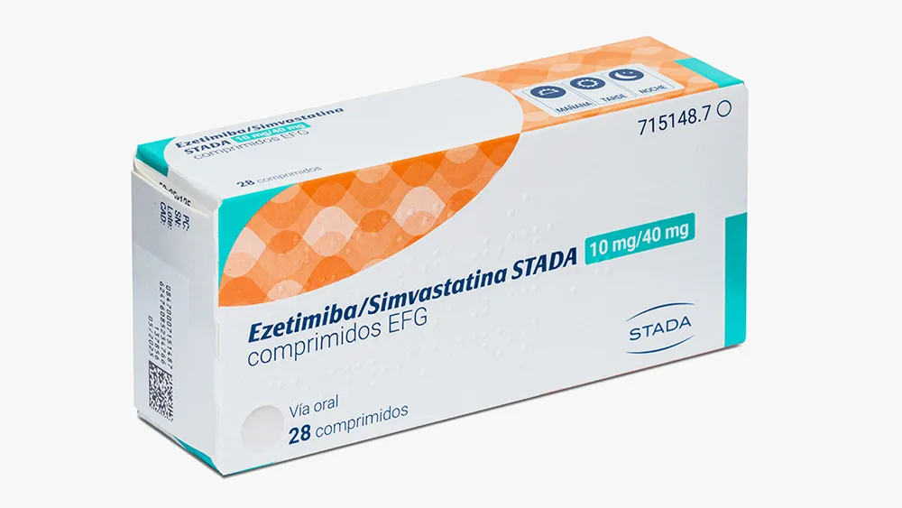 Ezetimiba/simvastatina Stada 10 mg/40 mg compresse EFG compresse