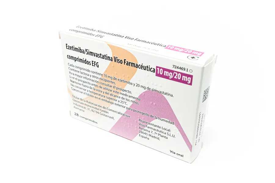 Ezetimibe/simvastatin Viso Farmaceutica 10 mg/20 mg tablets EFG tablets