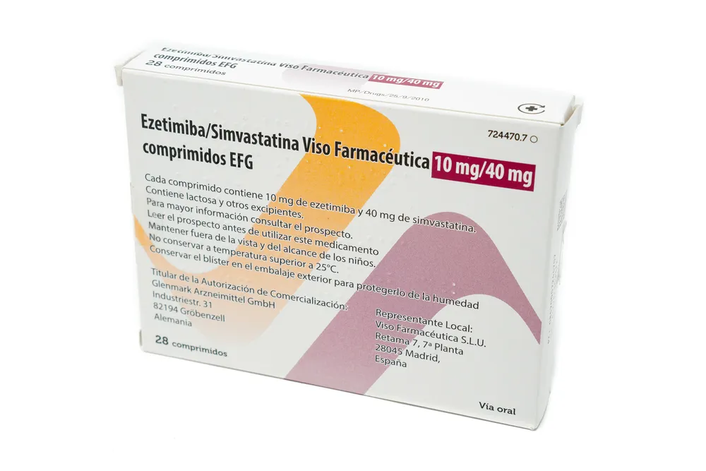 Ezetimibe/simvastatin Viso Farmaceutica 10 mg/40 mg tablets EFG tablets