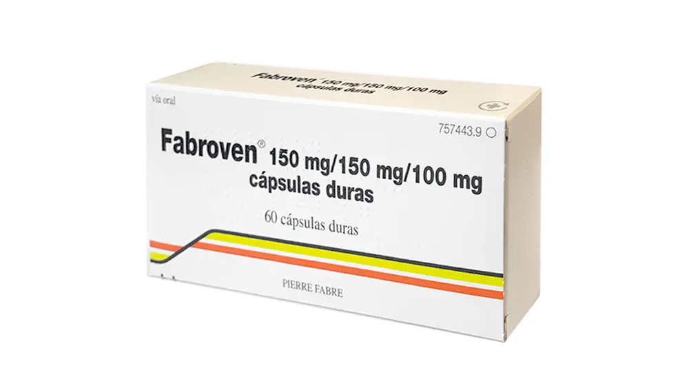 Fabroven 150 mg/150 mg/100 mg hard capsules capsules, hard