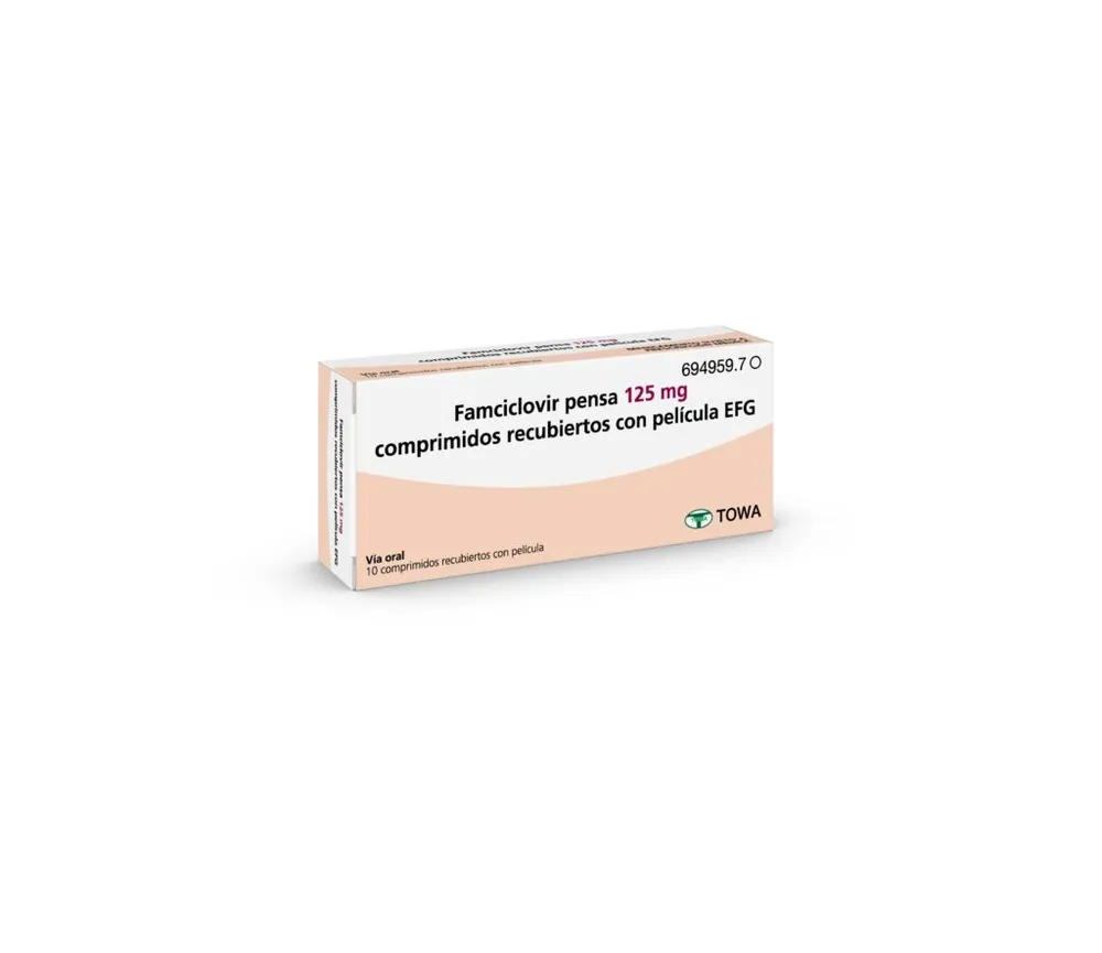 Famciclovir Pensa 125 mg film-coated tablets EFG tablets, film-coated