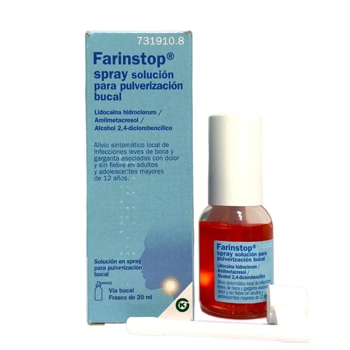 Farinstop spray soluzione per pulverizzazione orale soluzione per spray orale