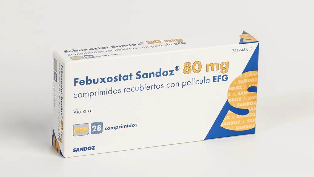Febuxostat Sandoz 80 mg film-coated tablets EFG tablets, film-coated