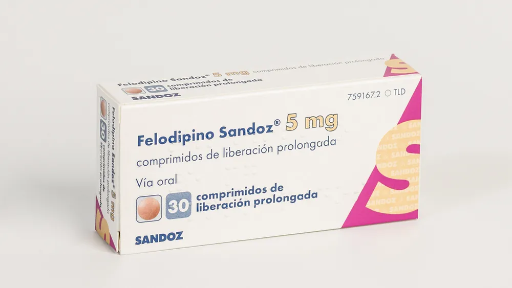 Felodipine Sandoz 5 mg prolonged-release tablets tablets, prolonged-release