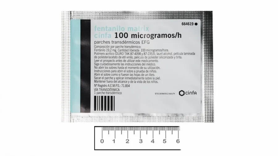 Fendivia 100 microgrammi/ora cerotti transdermici cerotto transdermico