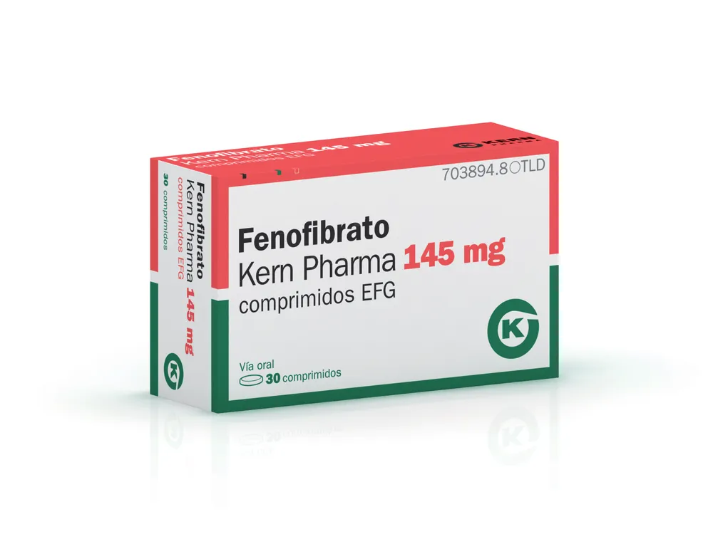 Fenofibrate Kern Pharma 145 mg tablets EFG tablets