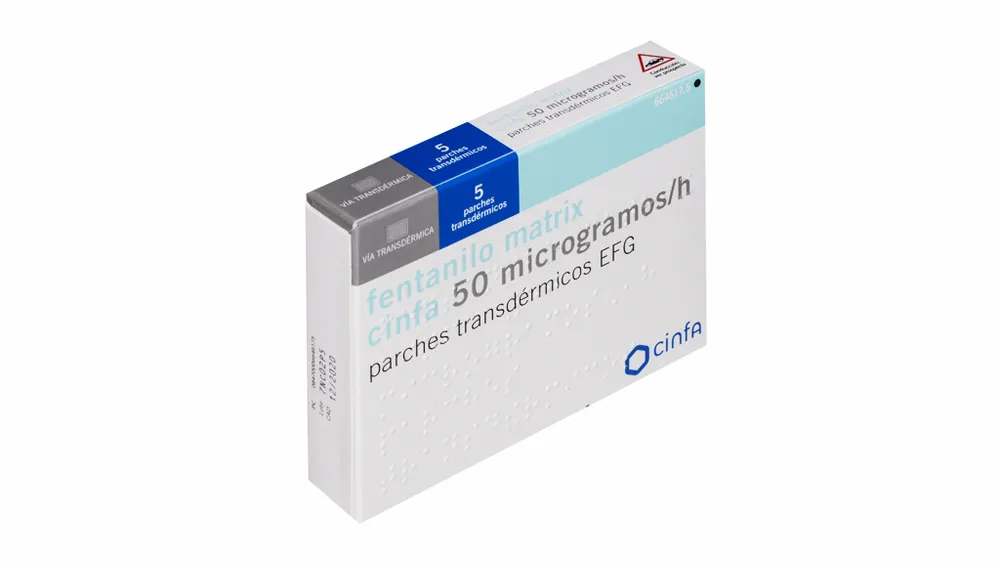 Fentanyl Aurovitas Spain 50 micrograms/h transdermal patches EFG patches, transdermal