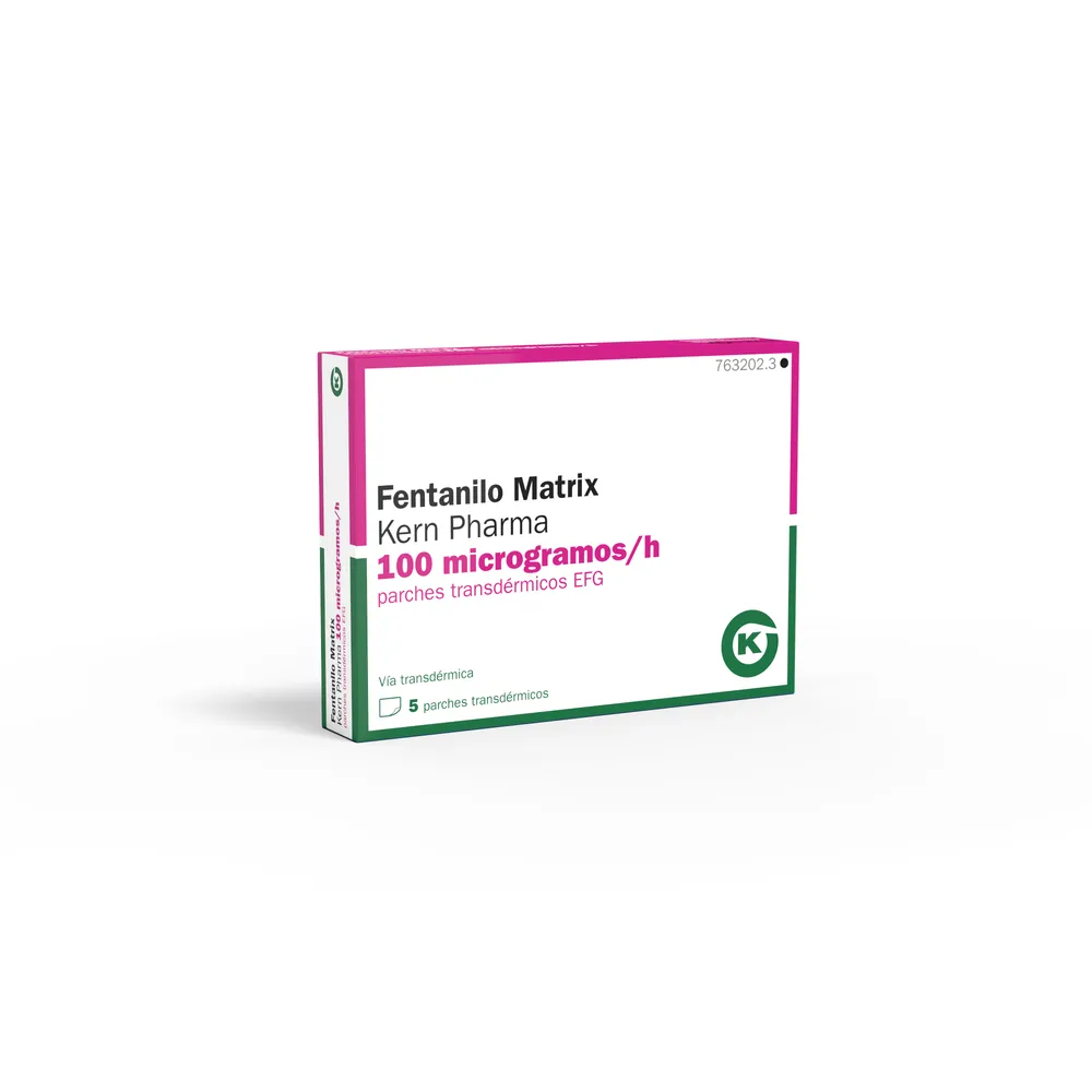 Fentanyl Matrix Kern Pharma 100 micrograms/h transdermal patches EFG patches, transdermal