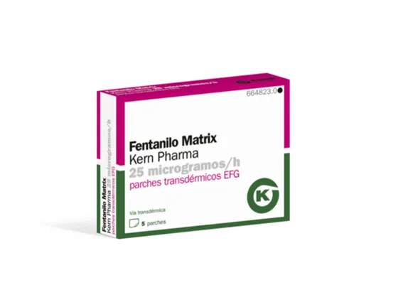 Fentanyl Matrix Kern Pharma 25 micrograms/h transdermal patches EFG patches, transdermal