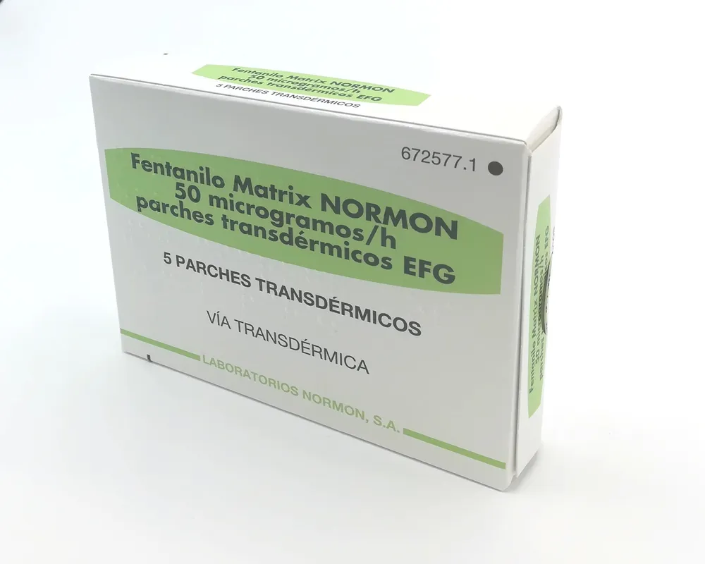 Fentanil Matrix Normon 50 microgrammi/ora cerotti transdermici EFG cerotto transdermico